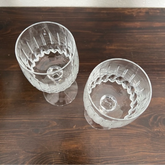 Schott-Zwiesel Crystal Wine Glass Flamenco Clear Water Goblets Pair Stemmed - Picture 4 of 7